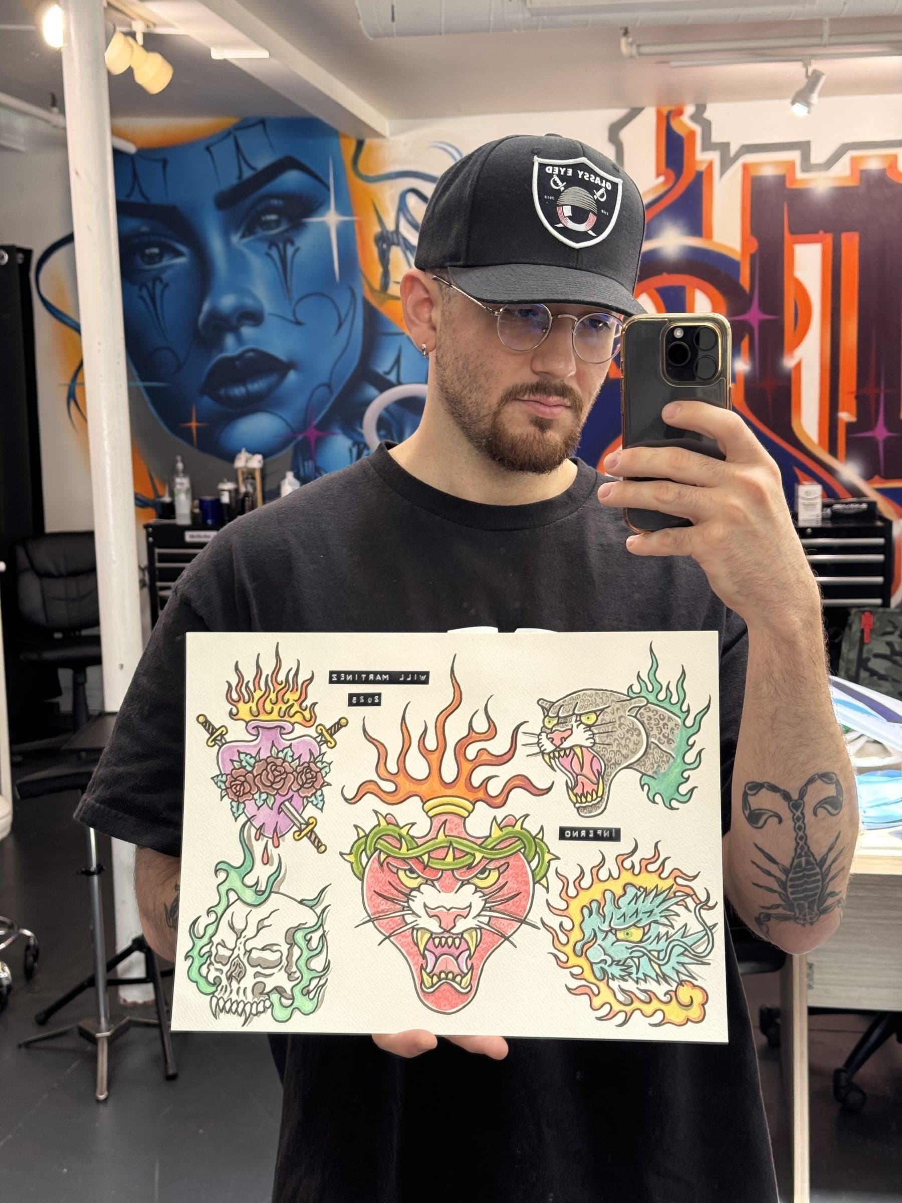 Will holding an original flash sheet — character designs available now